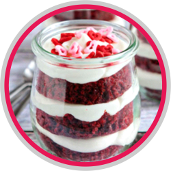 Bolo de pote red velvet